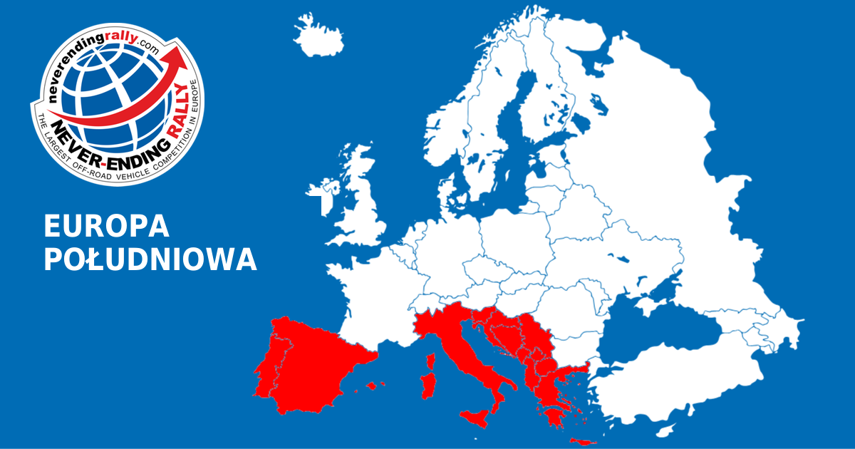 Mapa off-road: Europa Południowa